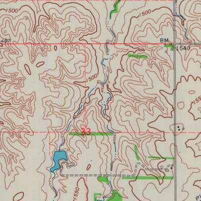 United States Geological Survey Murdock, KS (1965, 24000-Scale) digital map