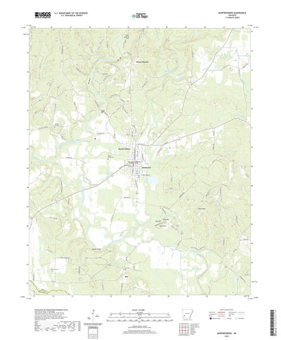 United States Geological Survey Murfreesboro, AR (2020, 24000-Scale) digital map