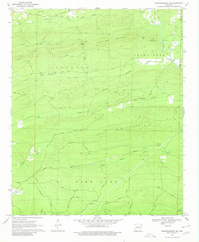 United States Geological Survey Murfreesboro NE, AR (1970, 24000-Scale) digital map