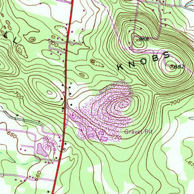 United States Geological Survey Murfreesboro, TN (1950, 24000-Scale) digital map