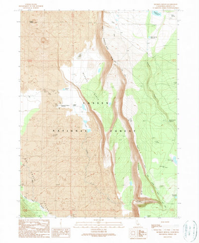 United States Geological Survey Murken Bench, CA (1990, 24000-Scale) digital map