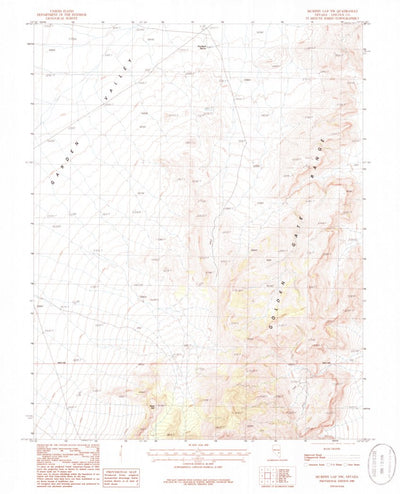 United States Geological Survey Murphy Gap NW, NV (1985, 24000-Scale) digital map