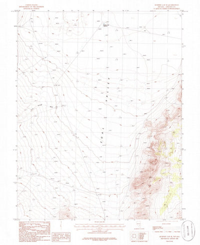United States Geological Survey Murphy Gap SE, NV (1985, 24000-Scale) digital map