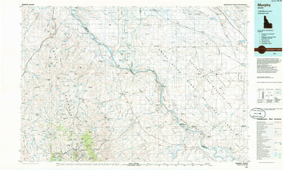 United States Geological Survey Murphy, ID (1986, 100000-Scale) digital map