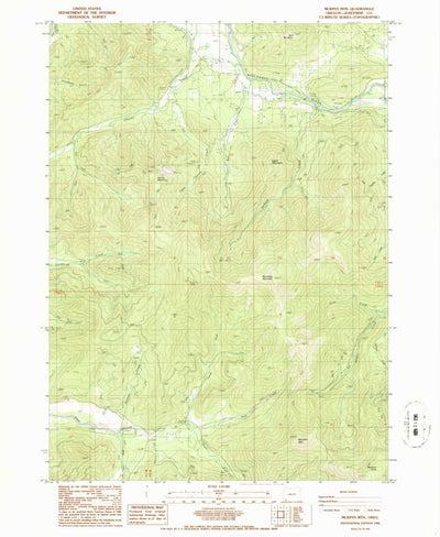 United States Geological Survey Murphy Mountain, OR (1986, 24000-Scale) digital map