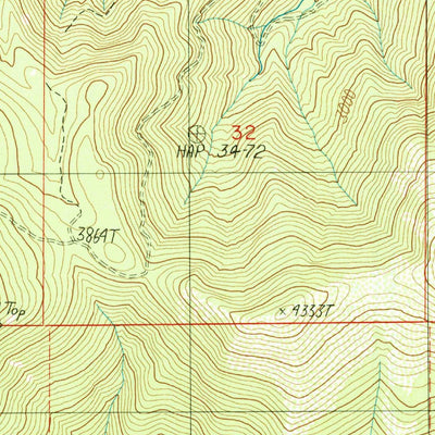 United States Geological Survey Murphy Mountain, OR (1986, 24000-Scale) digital map
