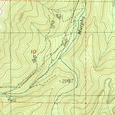 United States Geological Survey Murphy Mountain, OR (1986, 24000-Scale) digital map