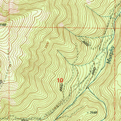 United States Geological Survey Murphy Mountain, OR (1996, 24000-Scale) digital map