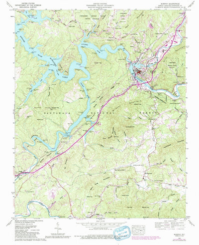 United States Geological Survey Murphy, NC (1957, 24000-Scale) digital map