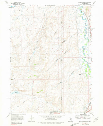 United States Geological Survey Murphy Ridge, UT-WY (1968, 24000-Scale) digital map