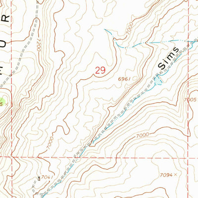 United States Geological Survey Murphy Ridge, UT-WY (1968, 24000-Scale) digital map