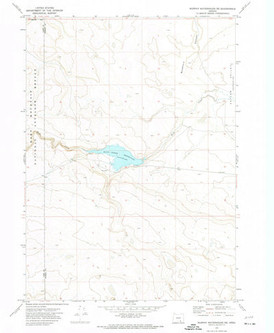United States Geological Survey Murphy Waterholes NE, OR (1971, 24000-Scale) digital map