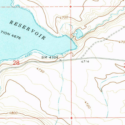 United States Geological Survey Murphy Waterholes NE, OR (1971, 24000-Scale) digital map