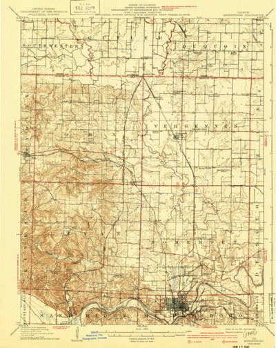 United States Geological Survey Murphysboro, IL (1910, 62500-Scale) digital map