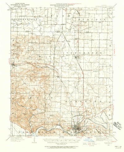 United States Geological Survey Murphysboro, IL (1938, 62500-Scale) digital map