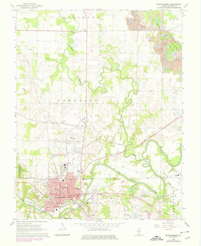 United States Geological Survey Murphysboro, IL (1968, 24000-Scale) digital map