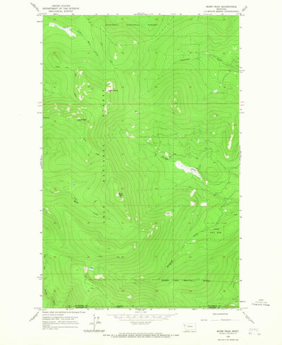 United States Geological Survey Murr Peak, MT (1964, 24000-Scale) digital map