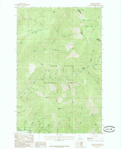 United States Geological Survey Murray, ID-MT (1985, 24000-Scale) digital map