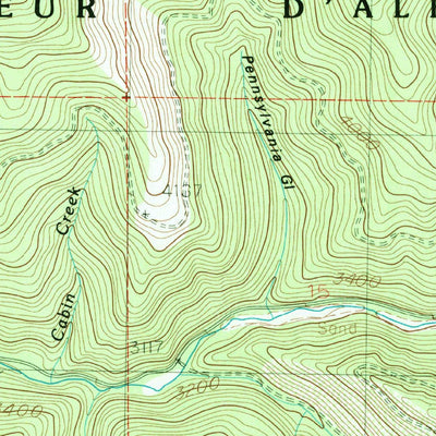 United States Geological Survey Murray, ID-MT (1985, 24000-Scale) digital map