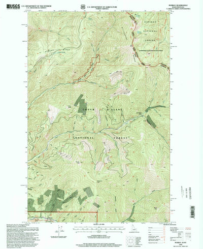 United States Geological Survey Murray, ID-MT (1996, 24000-Scale) digital map
