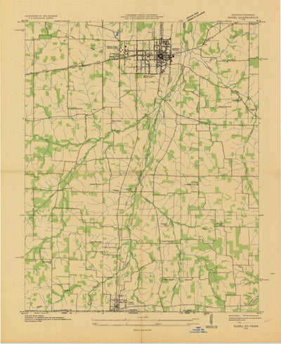 United States Geological Survey Murray, KY-TN (1936, 24000-Scale) digital map