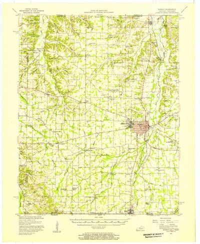 United States Geological Survey Murray, KY-TN (1951, 62500-Scale) digital map