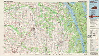United States Geological Survey Murray, KY-TN (1986, 100000-Scale) digital map