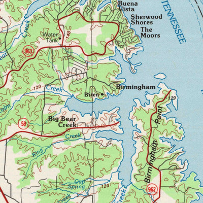 United States Geological Survey Murray, KY-TN (1986, 100000-Scale) digital map