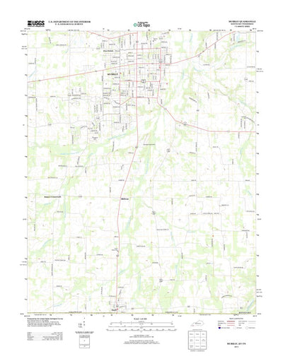 United States Geological Survey Murray, KY-TN (2013, 24000-Scale) digital map