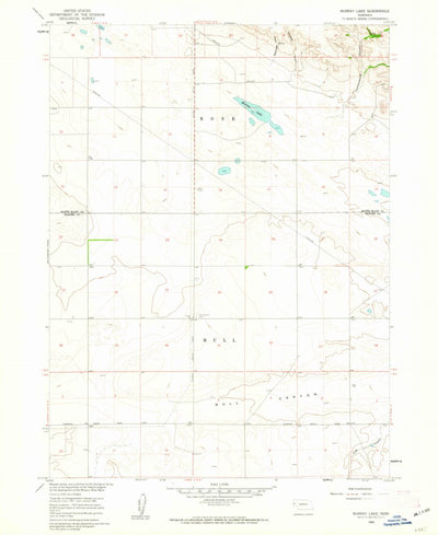 United States Geological Survey Murray Lake, NE (1960, 24000-Scale) digital map