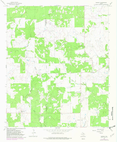 United States Geological Survey Murray, TX (1966, 24000-Scale) digital map