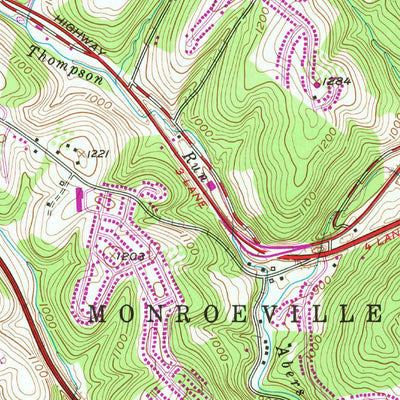 United States Geological Survey Murrysville, PA (1953, 24000-Scale) digital map
