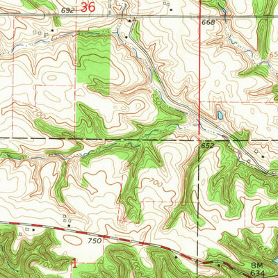 United States Geological Survey Muscatine NW, IA (1965, 24000-Scale) digital map