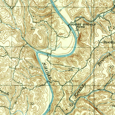 United States Geological Survey Muscle Shoals, AL (1916, 62500-Scale) digital map