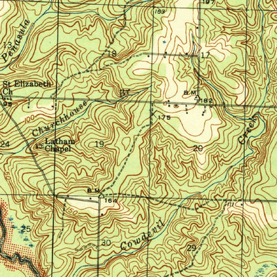 United States Geological Survey Muscogee, AL-FL (1943, 62500-Scale) digital map