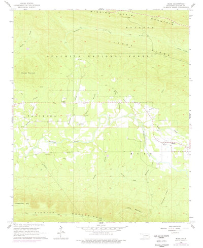 United States Geological Survey Muse, OK (1966, 24000-Scale) digital map