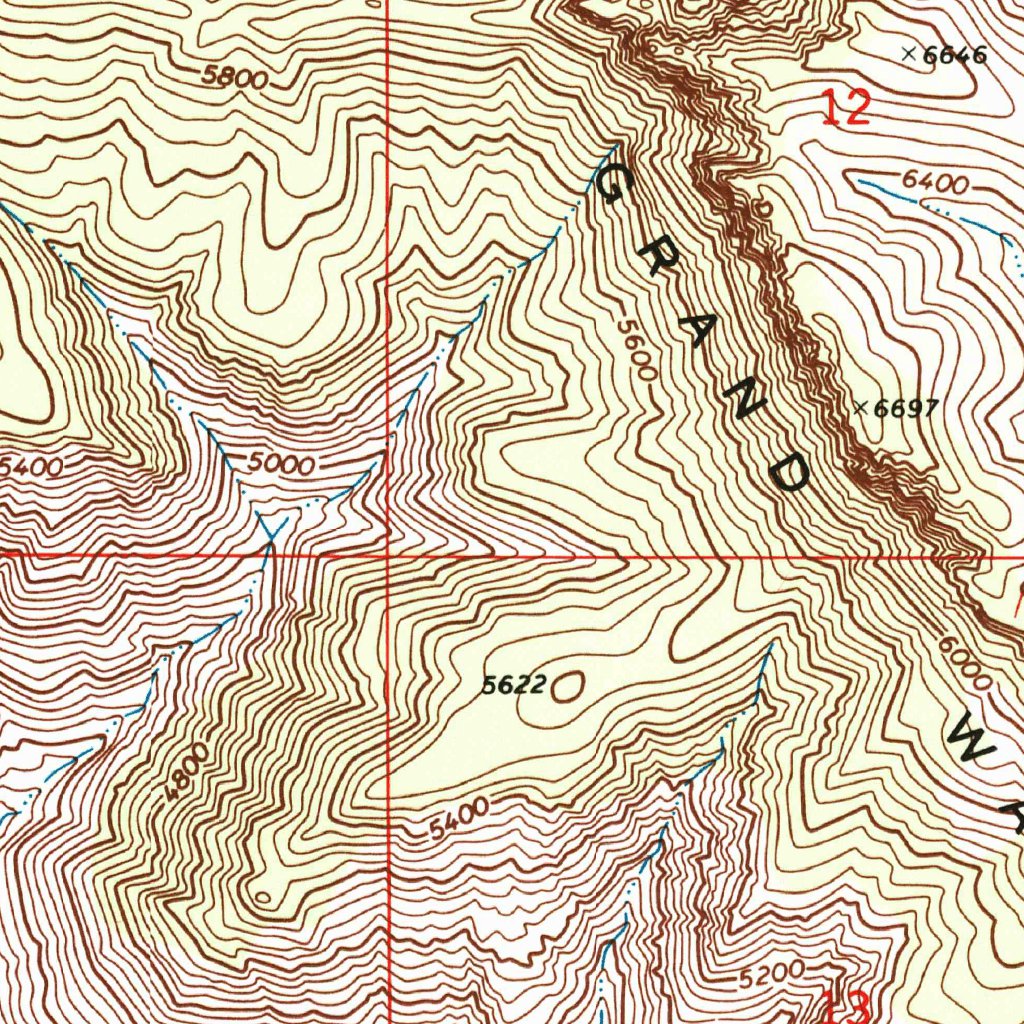 Music Mountains NE, AZ (1968, 24000-Scale) Map by United States ...