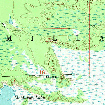 United States Geological Survey Muskallonge Lake SE, MI (1968, 24000-Scale) digital map