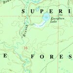 United States Geological Survey Muskallonge Lake SW, MI (1968, 24000-Scale) digital map