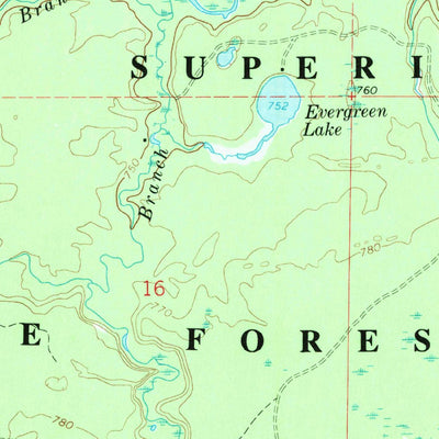 United States Geological Survey Muskallonge Lake SW, MI (1968, 24000-Scale) digital map