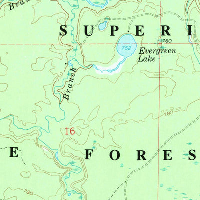 United States Geological Survey Muskallonge Lake SW, MI (1968, 24000-Scale) digital map