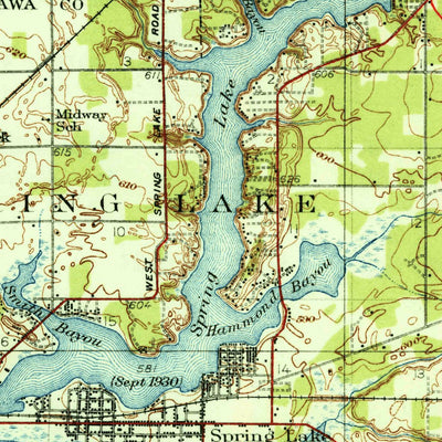United States Geological Survey Muskegon, MI (1936, 62500-Scale) digital map