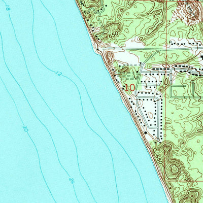 United States Geological Survey Muskegon West, MI (1972, 24000-Scale) digital map