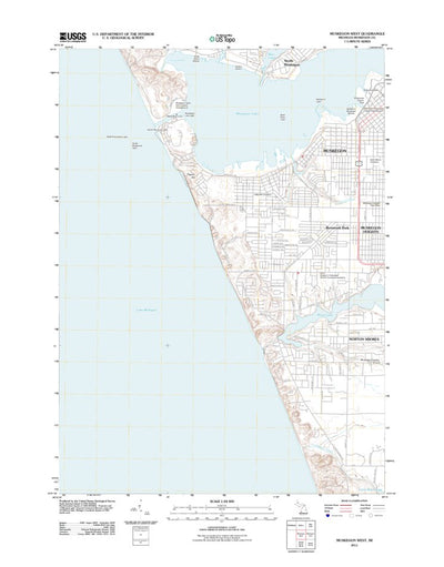 United States Geological Survey Muskegon West, MI (2011, 24000-Scale) digital map