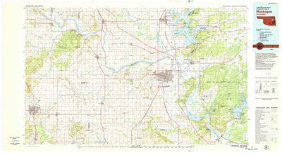 United States Geological Survey Muskogee, OK (1978, 100000-Scale) digital map