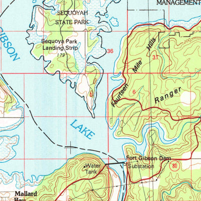 United States Geological Survey Muskogee, OK (1978, 100000-Scale) digital map