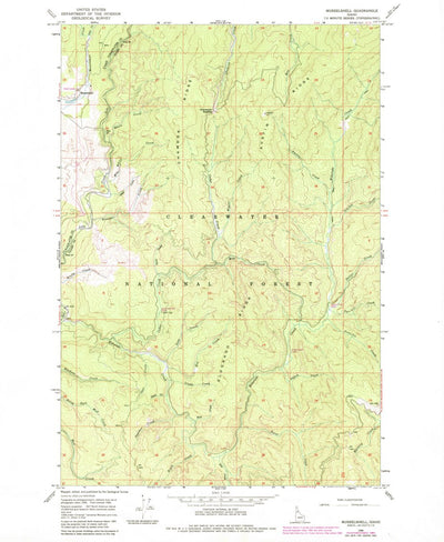 United States Geological Survey Musselshell, ID (1966, 24000-Scale) digital map