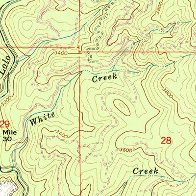 United States Geological Survey Musselshell, ID (1966, 24000-Scale) digital map