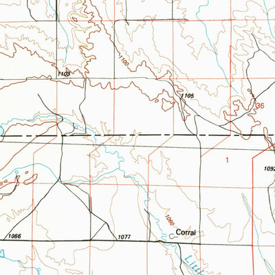 United States Geological Survey Musselshell, MT (1993, 100000-Scale) digital map