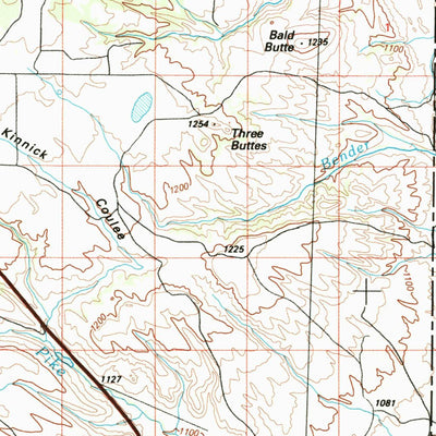 United States Geological Survey Musselshell, MT (1993, 100000-Scale) digital map